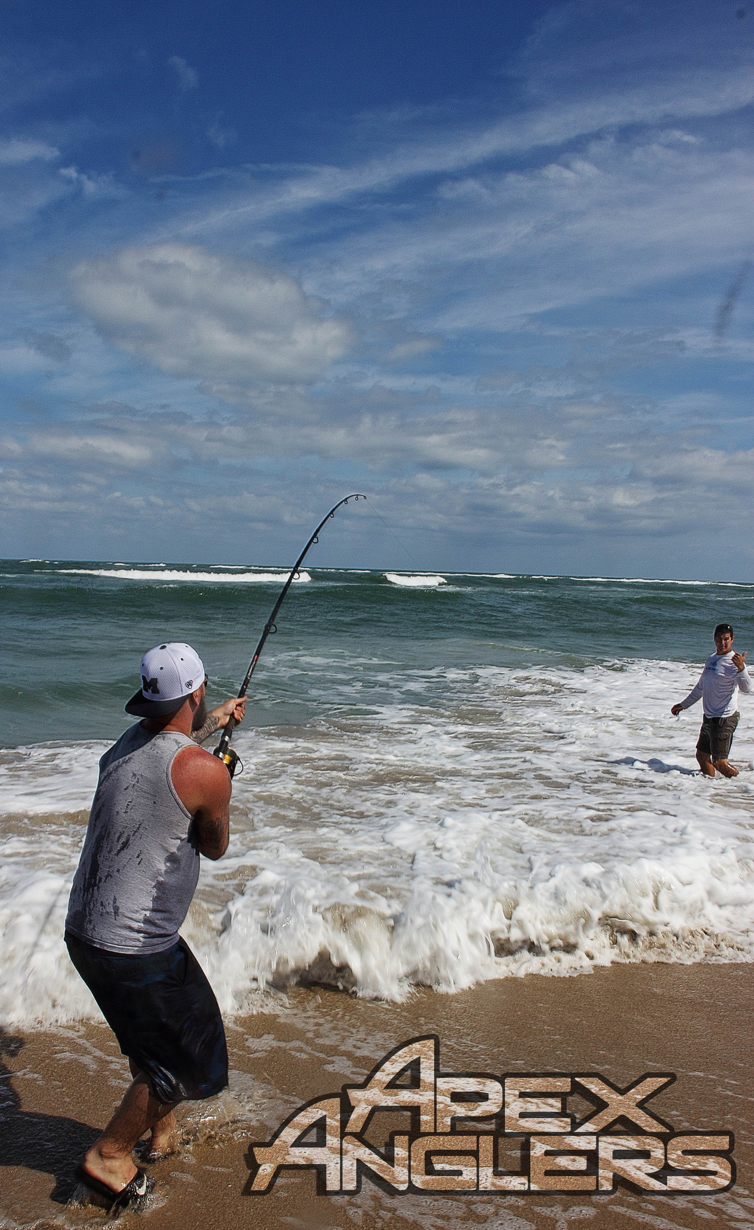 John Lusnek fighting a Blacktip Shark.