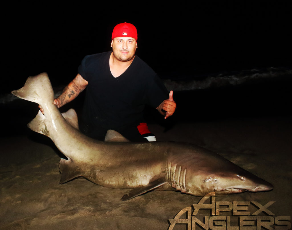 Shawn and his legendary level 93" Sand Tiger.